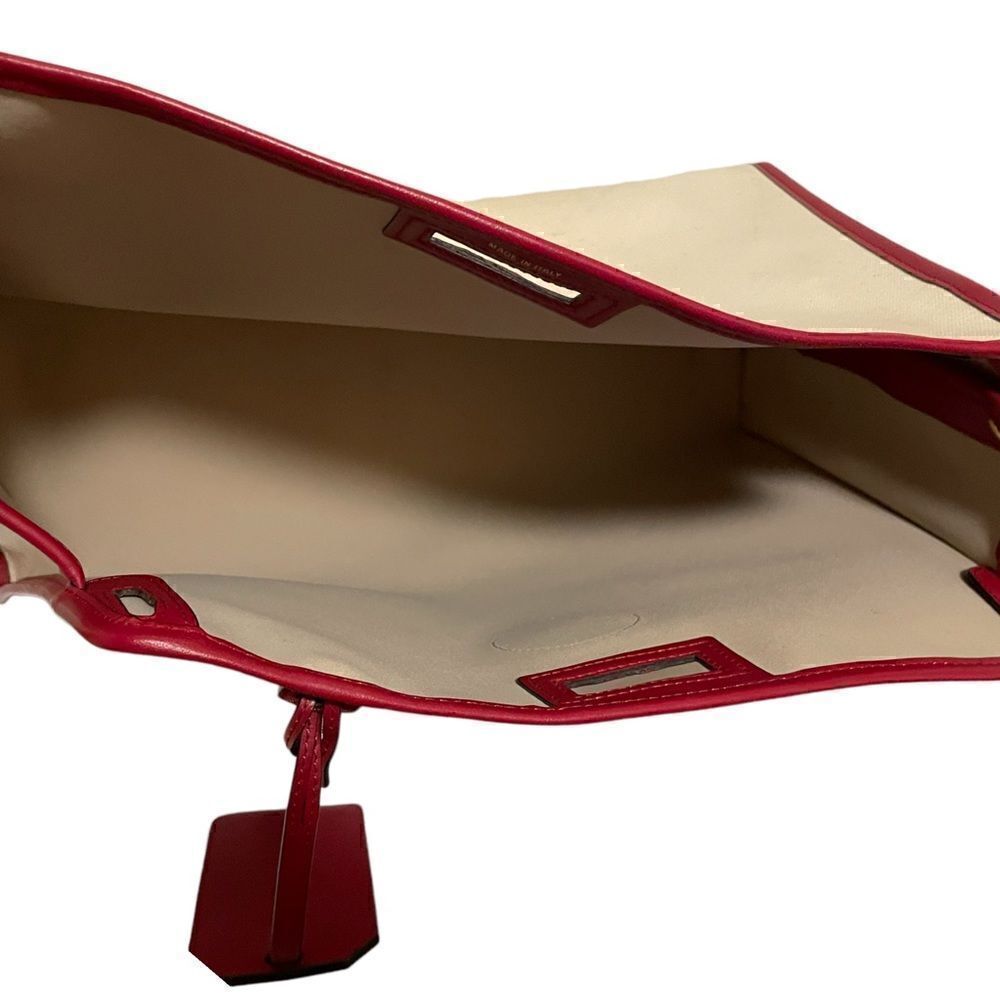FENDI Crème & Red Medium Defender Cover - Picture 4 of 14